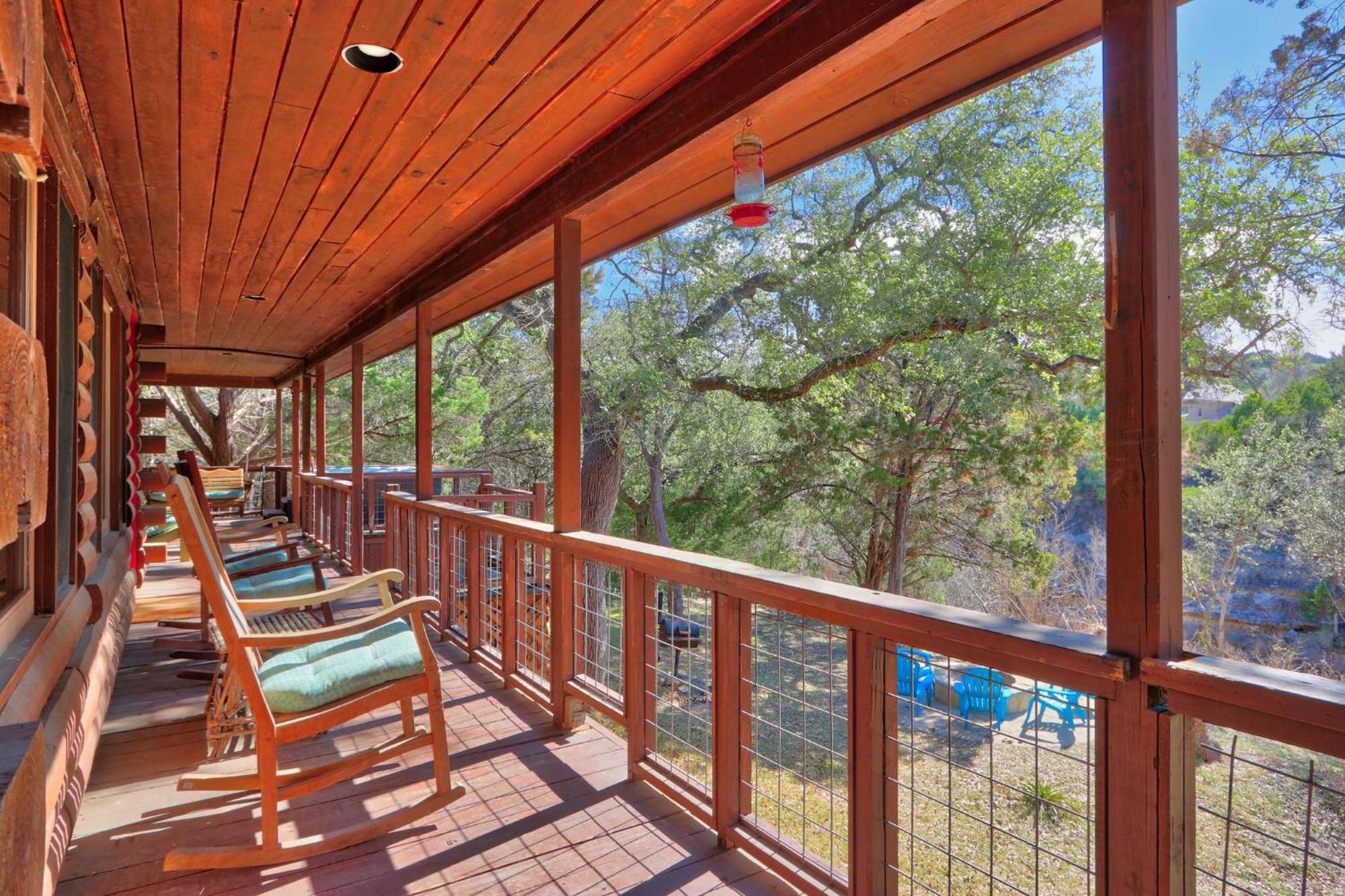 Falls Log Home Wimberley Exterior foto
