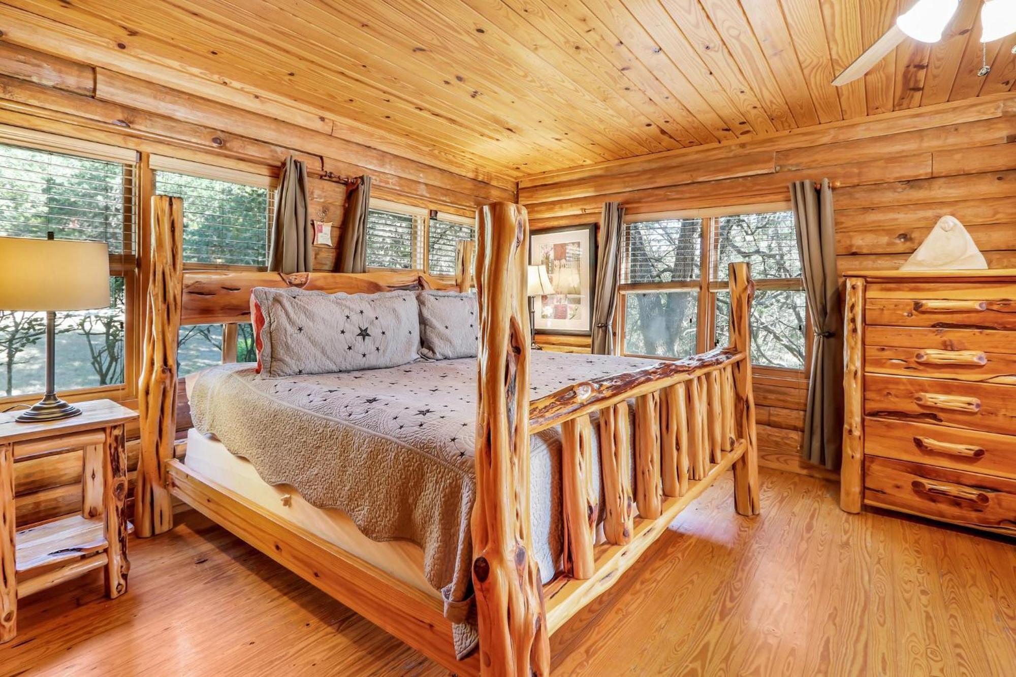 Falls Log Home Wimberley Exterior foto