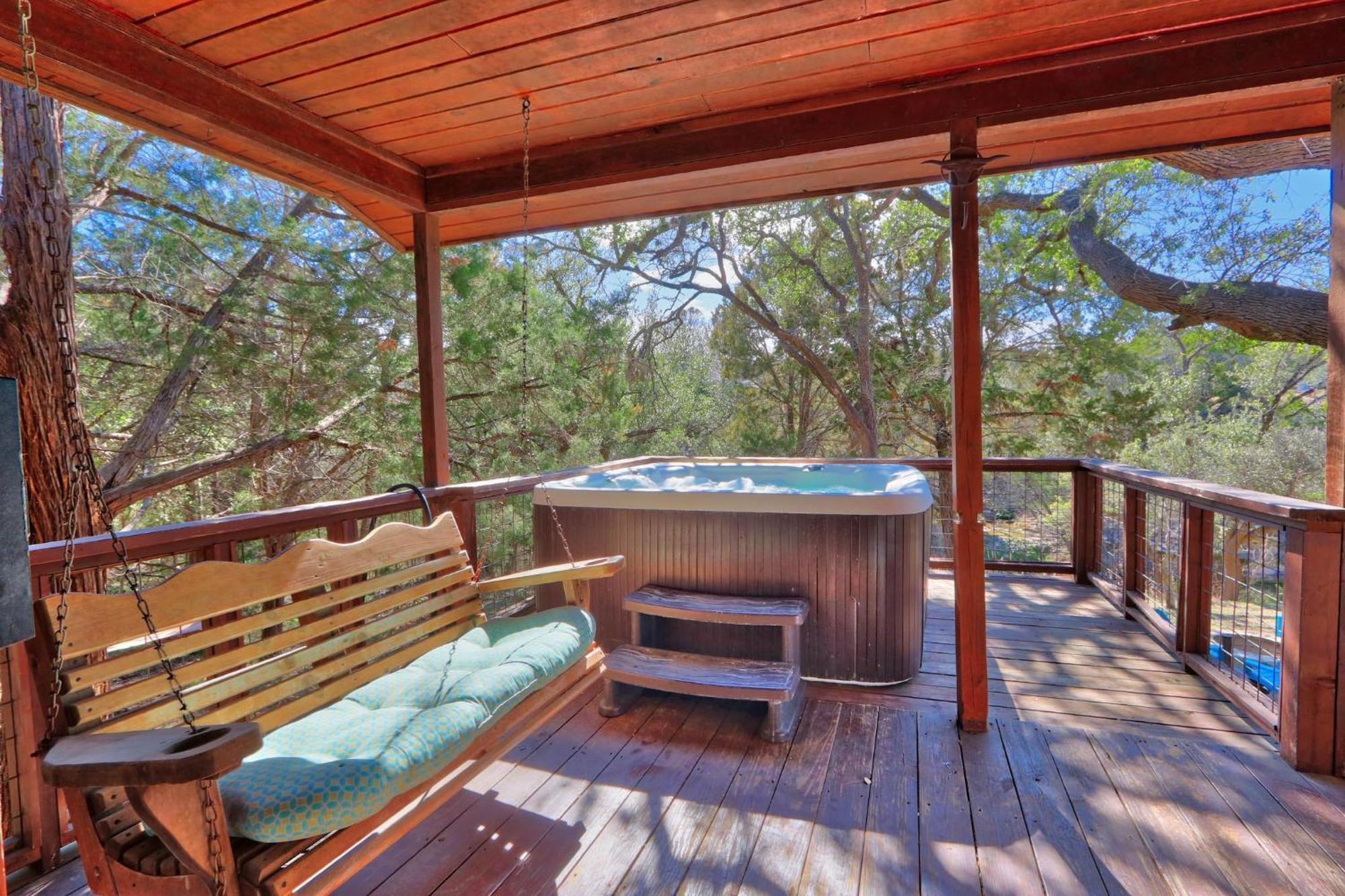 Falls Log Home Wimberley Exterior foto